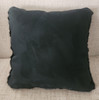 Real Black Mink Fur Pillow