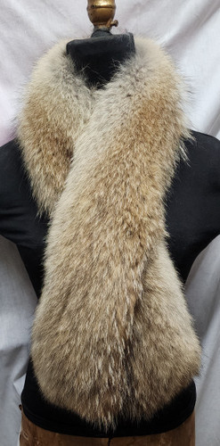 Real Natural Coyote Fur Scarf