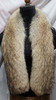 Real coyote fur scarf