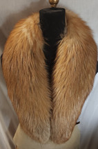 real gold fox fur collar