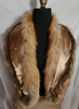 Fox fur collar natural gold