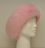 Pink Fox Fur headband genuine