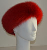 real red fox fur headband