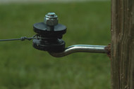 Economy Wood Post  Lag Corner Insulators for Coated Wire Fence and Finish Line EACH