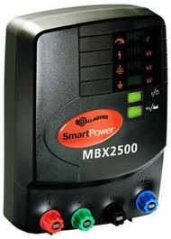 Gallagher PowerPlus MBX2500 110V Plug in or Battery 1000 Acres/ 50 Miles Professional Charger  Remote Controlled
