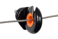 Gallagher Deluxe Ring Insulators No Drilling Needed! Bag 25 Black