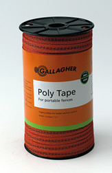 Gallagher 1/2 Inch Wide Poly Tape 656ft  Orange or White