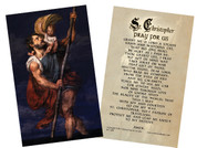 St. Christopher Prayer Holy Card