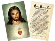 Traditional Sacred Heart Holy Card