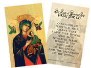 Our Lady of Perpetual Help Holy Card