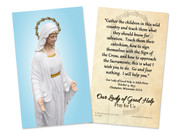 Our Lady of Good Help Quote Holy Card