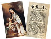 St. Rose of Lima Holy Card