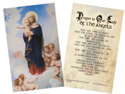 Our Lady of the Angels Holy Card