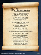 10 Commandments Wall Graphic