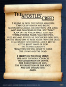 Apostles' Creed  Wall Graphic