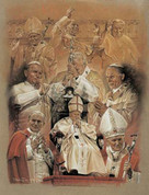 Pope John Paul II Collage Wall Graphic