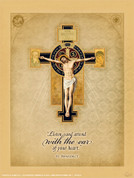 Benedictine Cross Wall Graphic