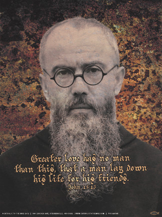 St. Maximilian Kolbe Wall Graphic - Steubenville Press