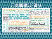 Saint Catherine of Siena Quote Wall Graphic