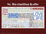 Saint Maximilian Kolbe Quote Wall Graphic
