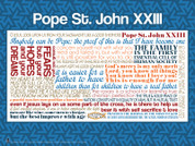 Pope Saint John XXIII Quote Wall Graphic