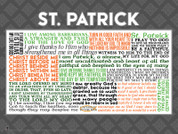 Saint Patrick Quote Wall Graphic
