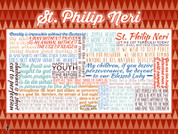 Saint Philip Neri Quote Poster