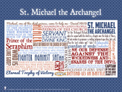 Saint Michael the Archangel Quote Poster