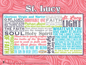 Saint Lucy Quote Poster