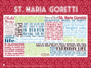 Saint Maria Goretti Quote Poster