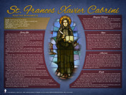 St. Frances Xavier Cabrini Explained Poster