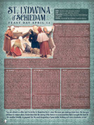 St. Lydwina of Schiedam Saints Explained Poster