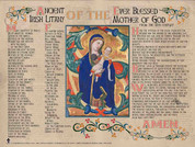 Ancient Irish Litany of Our Lady Poster