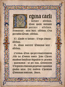 Latin Regina Caeli Poster