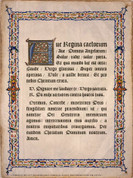 Latin Ave Regina Caelorum Poster