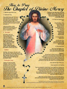 How to Pray the Divine Mercy Chaplet Poster