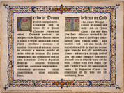 Latin-English Apostles Creed Poster