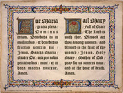 Latin-English Hail Mary Poster