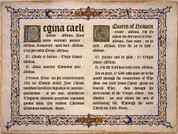 Latin-English Regina Caeli Poster