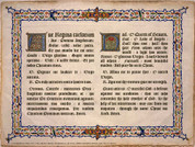 Latin-English Ave Regina Caelorum Poster