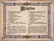 Latin-English Angelus Poster