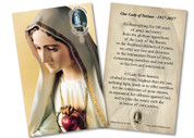 Our Lady of Fatima 100th Anniversary Holy Card