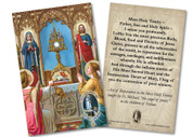 Adoring Angels St. Michael Reparation Prayer Holy Card
