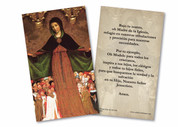 Spanish Mother of Mercy Holy Card