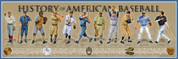 History of American Baseball Print