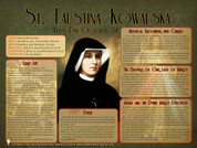St. Faustina Kowalska Explained Poster