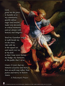 St. Michael the Archangel with Policeman's Prayer Poster