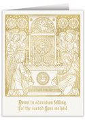Adoration Woodcut Note Card