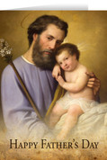 St. Joseph and the Infant Jesus Father's Day Greeting Card
