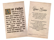Latin-English Our Father Holy Card